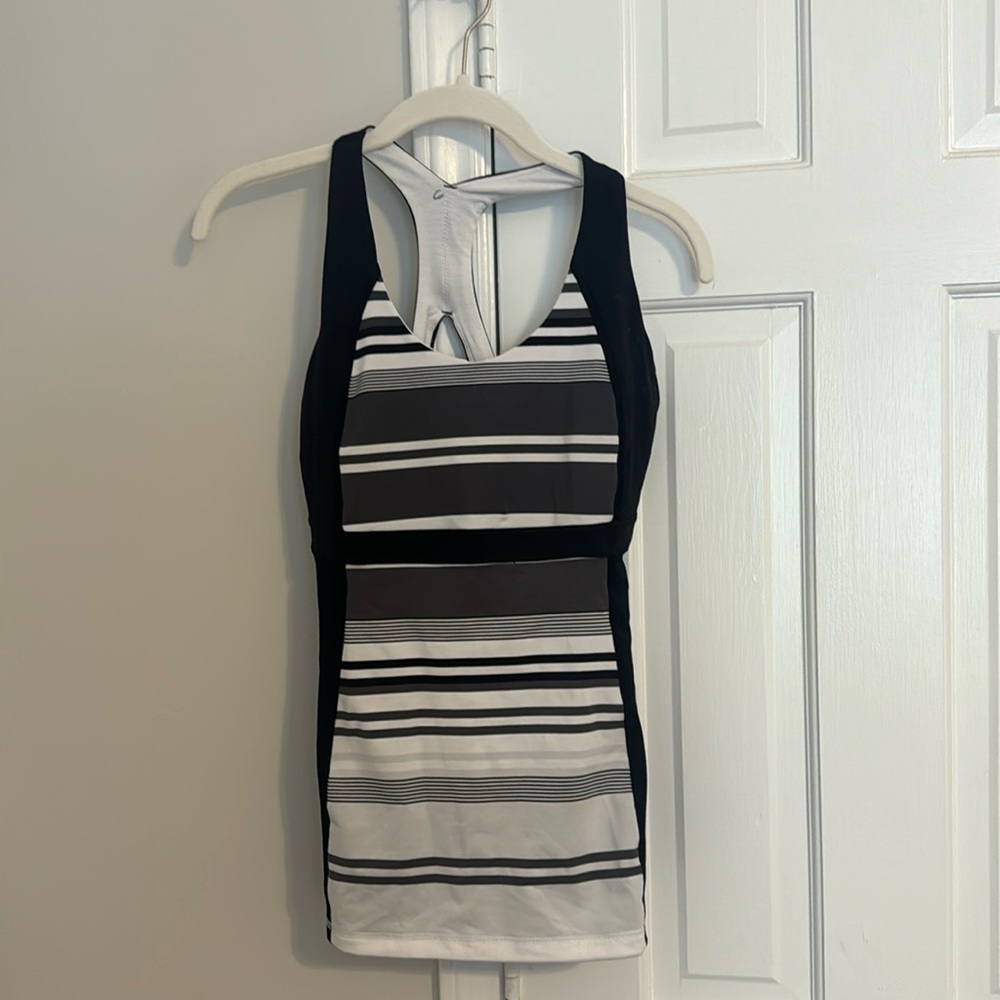 Grey/Black/White Lululemon Tank Top